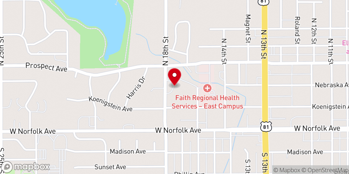 Map showing location of Immaculata Monastery & Spirituality Center