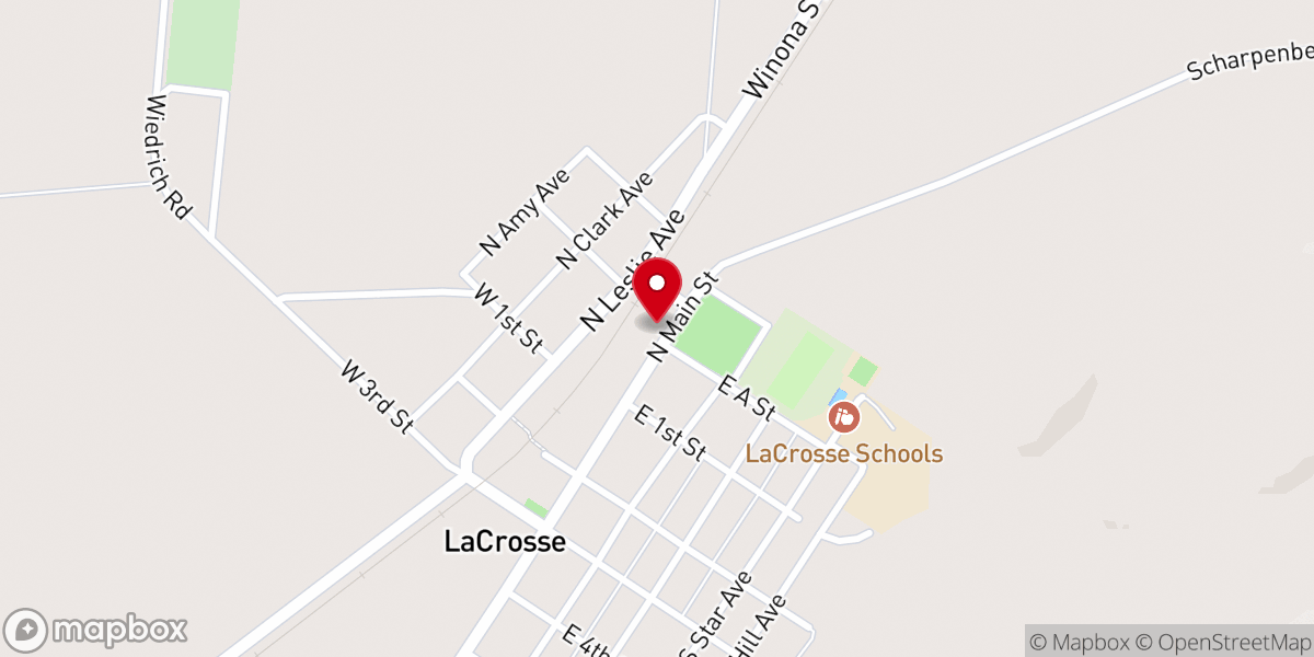 Map showing location of LaCrosse Food Pantry - Food Distribution Center