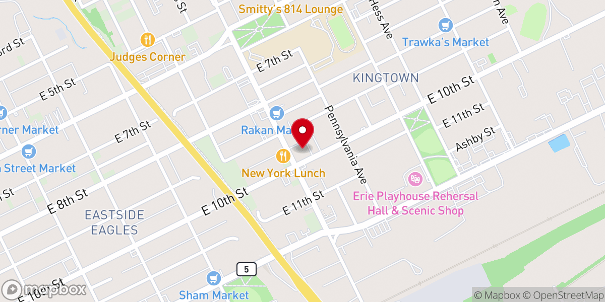 Map showing location of St Ann's Church