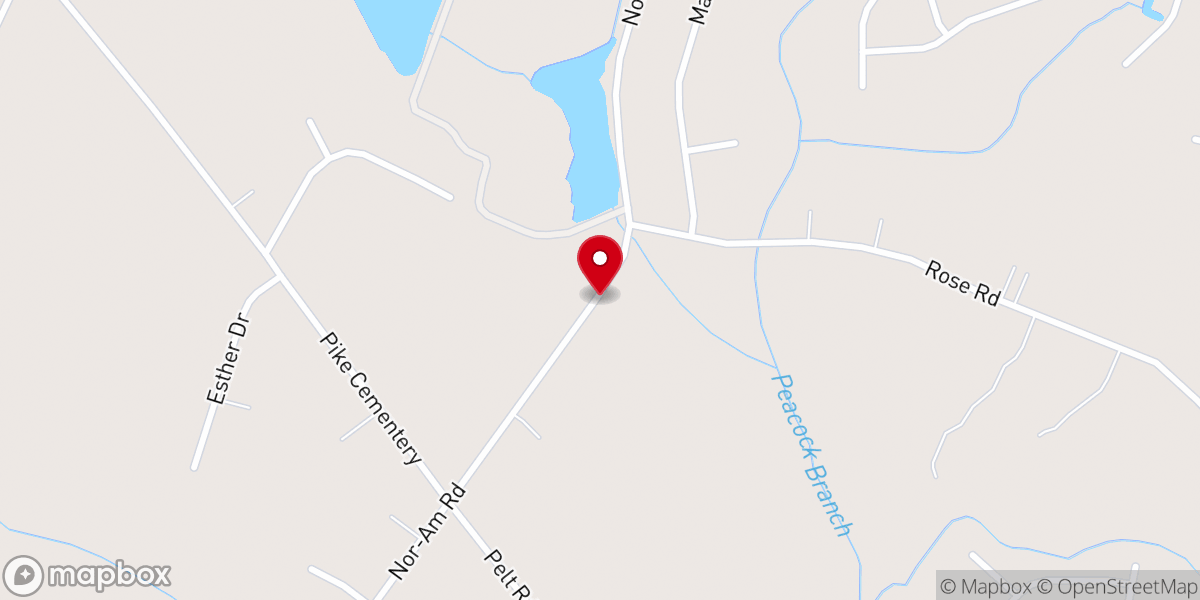 Map showing location of Browns Chapel