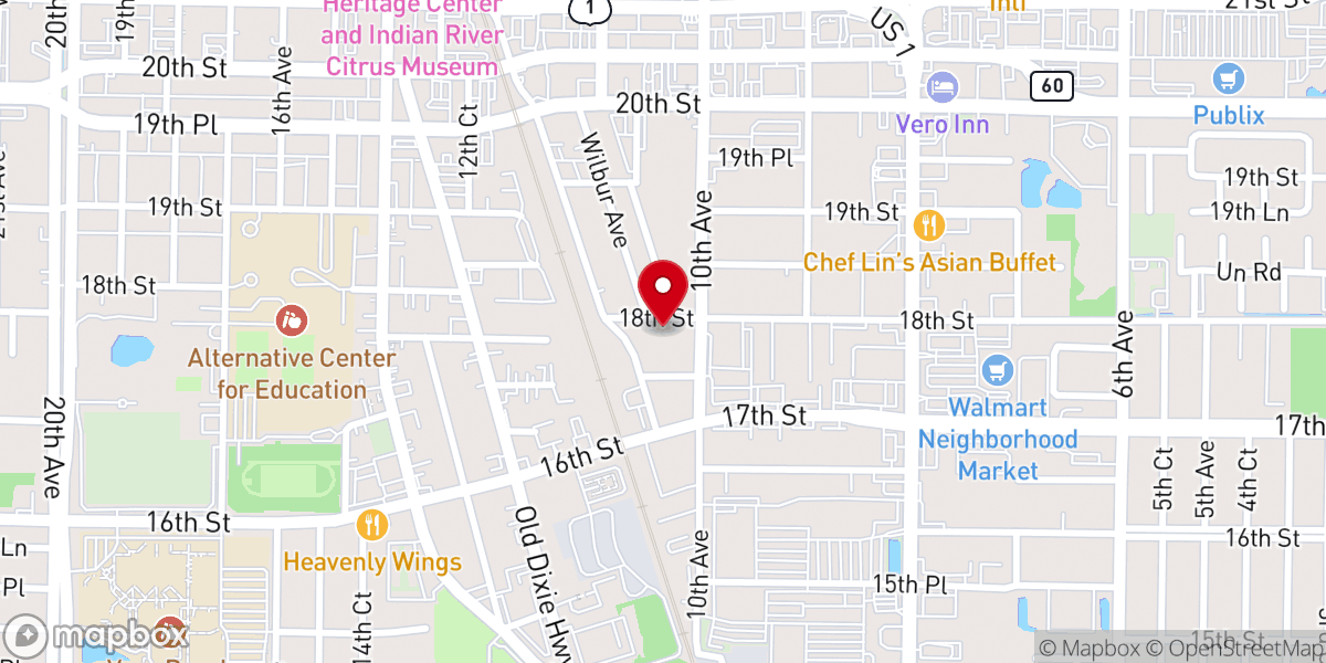 Map showing location of St. Helen's Catholic Church Food Pantry