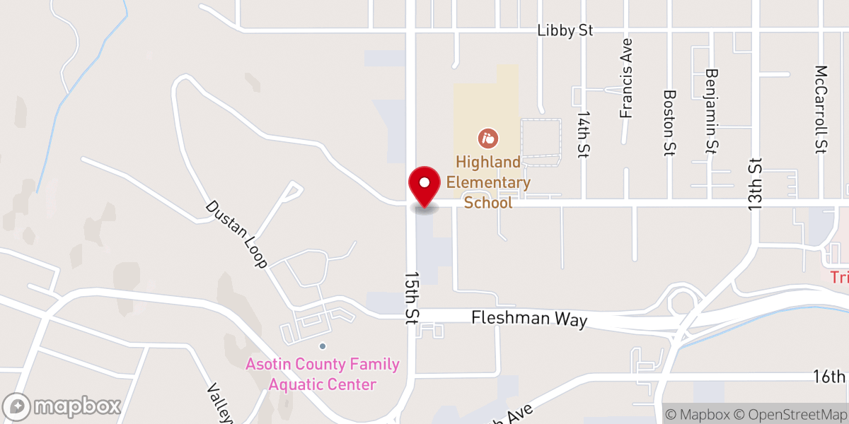 Map showing location of Confluence Community Church