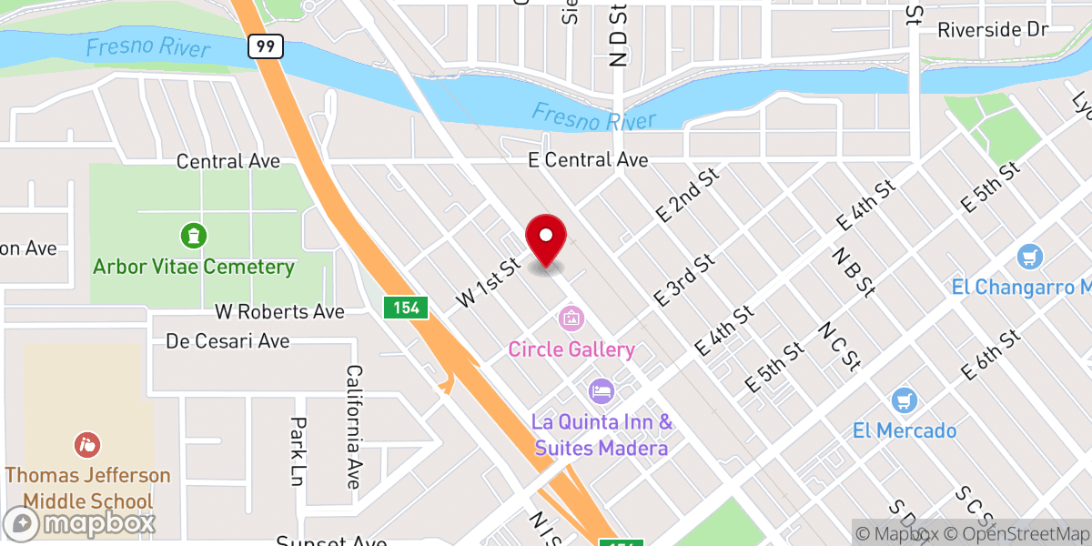Map showing location of New Life Apostolic Church