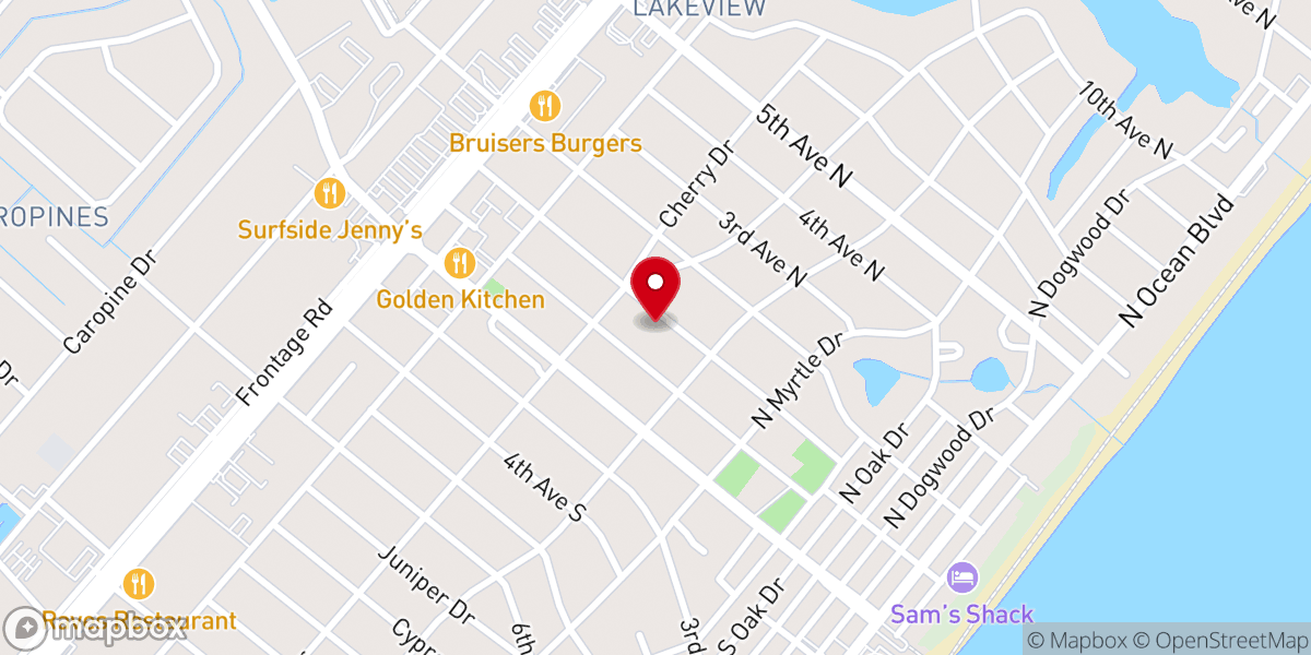 Map showing location of Pine Drive Gospel Church