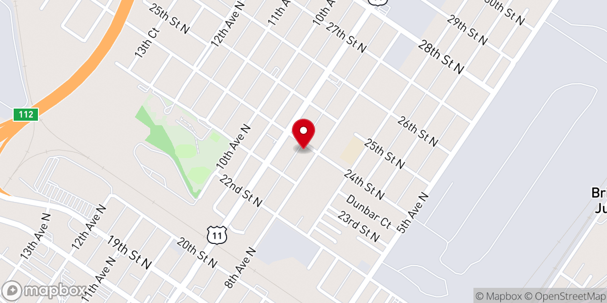 Map showing location of St Paul Spiritual Church