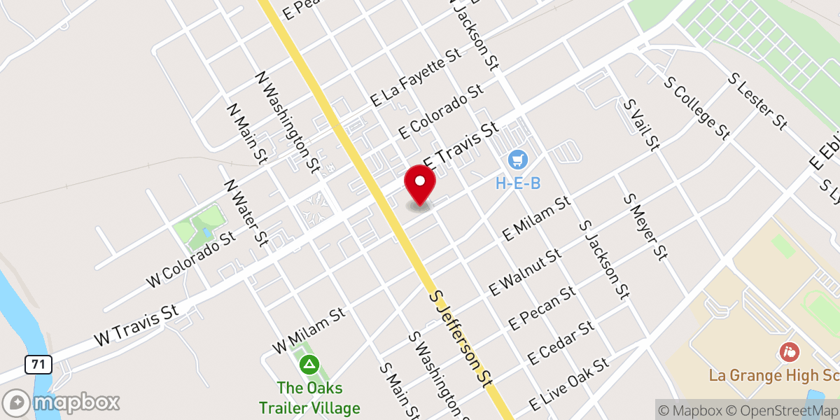 Map showing location of Bible Baptist Church