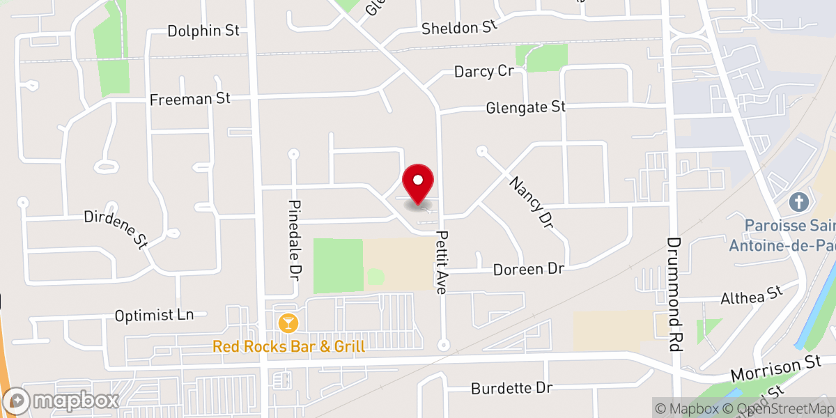 Map showing location of Slavic Baptist Church