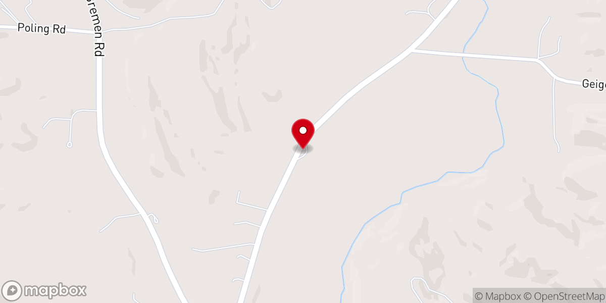 Map showing location of Bethany Church