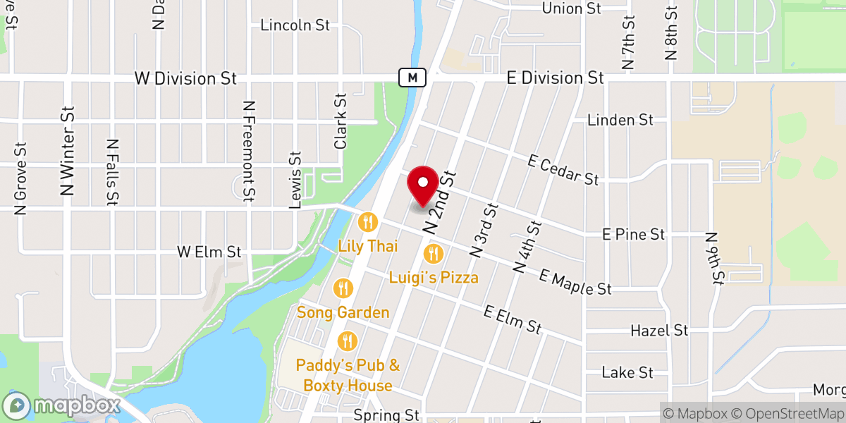 Map showing location of The River Church (Offices)