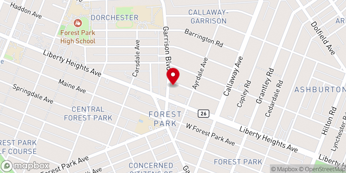 Map showing location of Adams Chapel AME Church