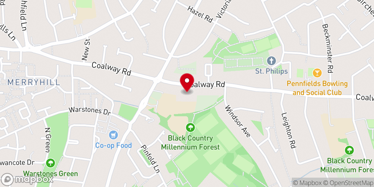 Map showing location of St Michael's Catholic Church