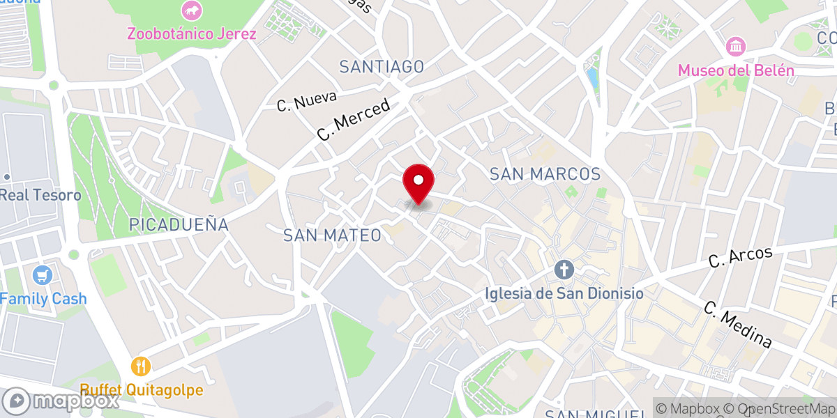 Map showing location of Hermandad de las Tres Caídas - Cofradía de Dolores