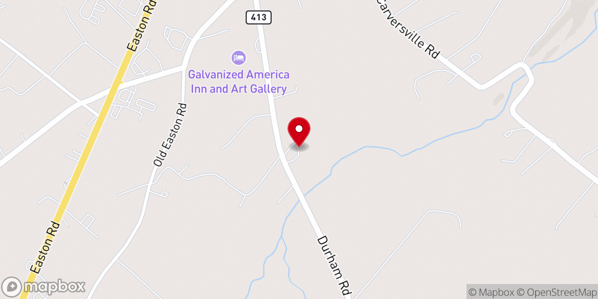 Map showing location of Durham Hill Farm