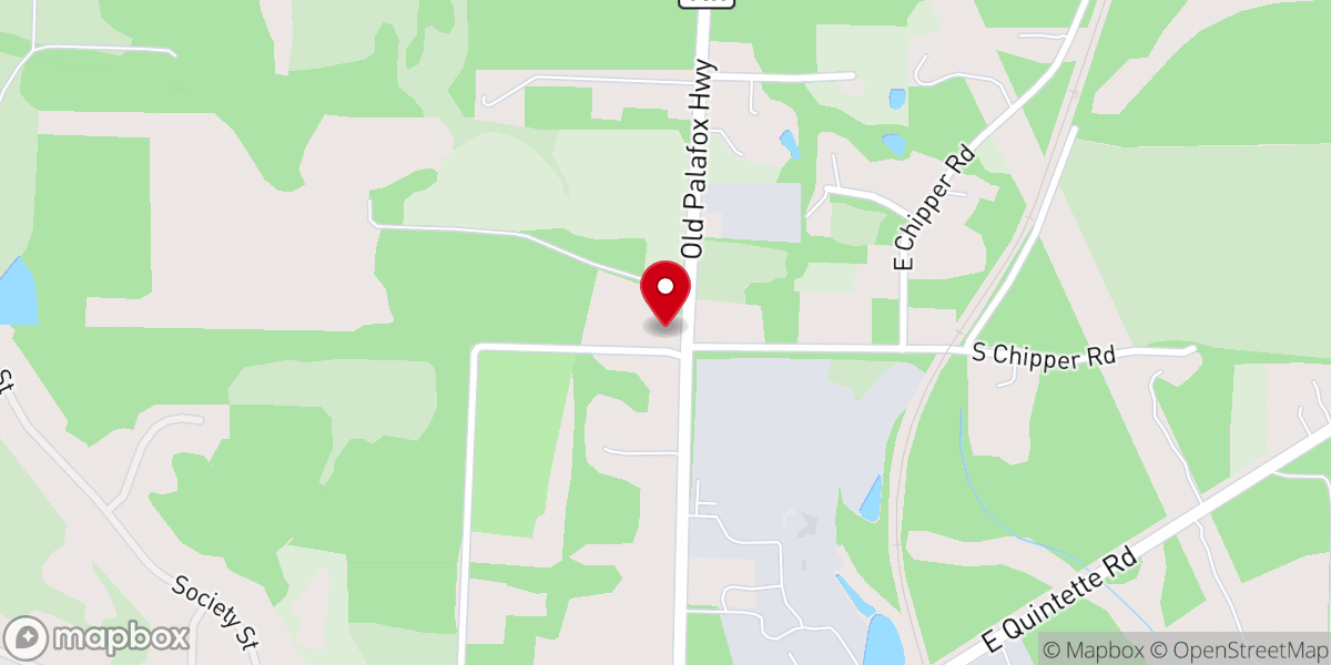 Map showing location of St Mathews Baptist Church