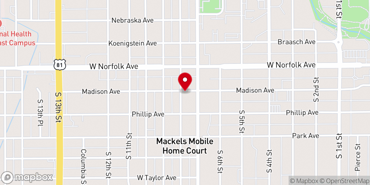 Map showing location of LifePoint Church