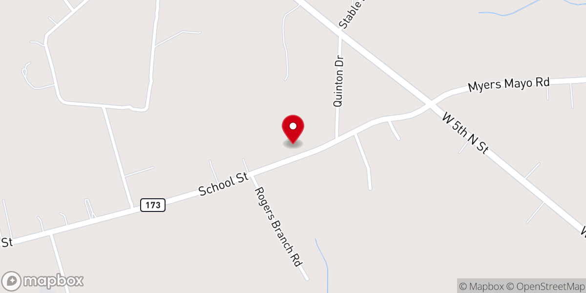 Map showing location of Ridgeville Southern Methodist Church