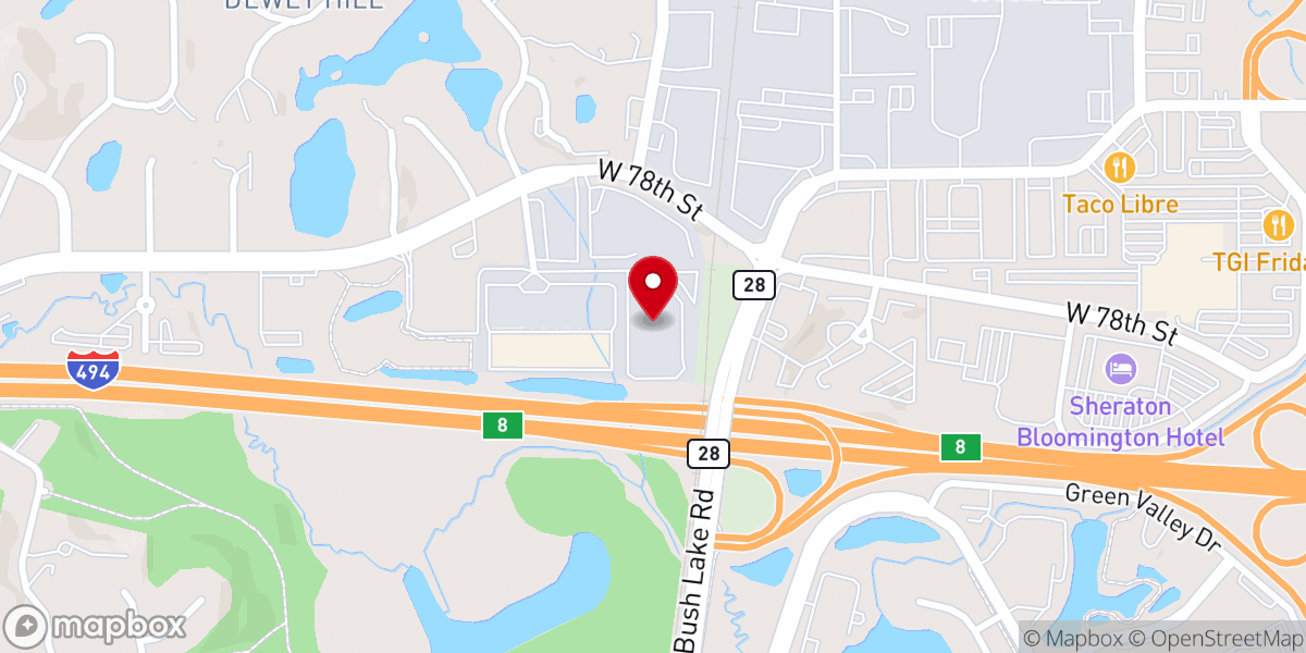 Map showing location of Westwood Community Church - Bush Lake Campus