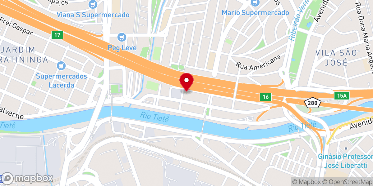 Map showing location of CBM Comunidade Batista Maanaim Osasco