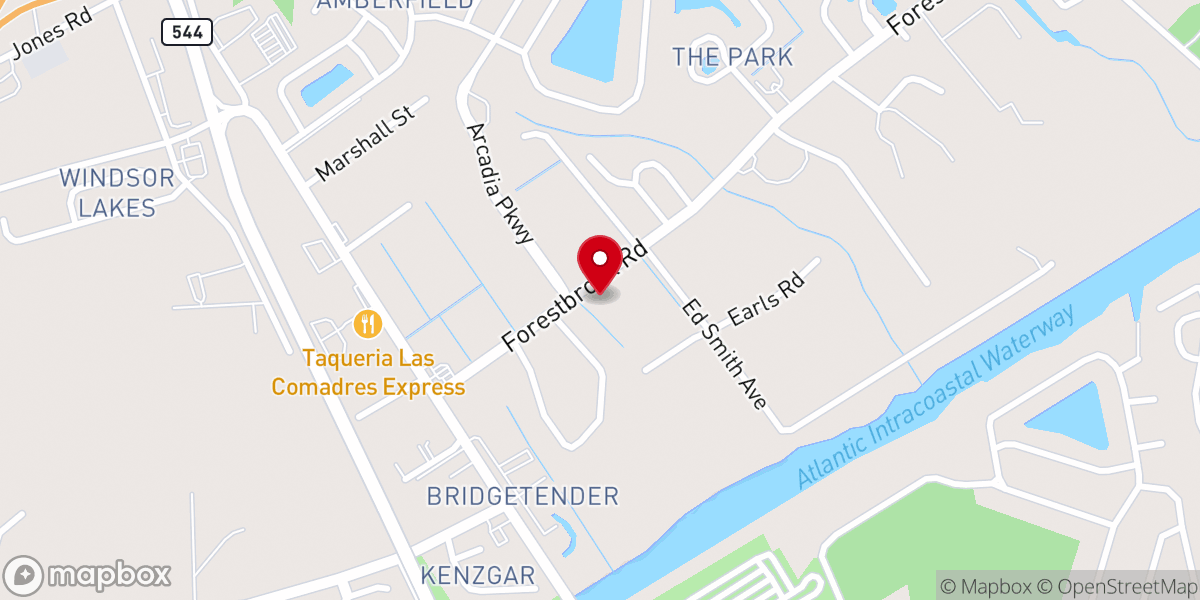 Map showing location of Legacy Church