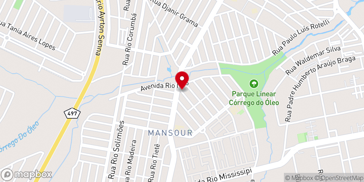 Map showing location of Igreja Pentecostal Monte Sinai