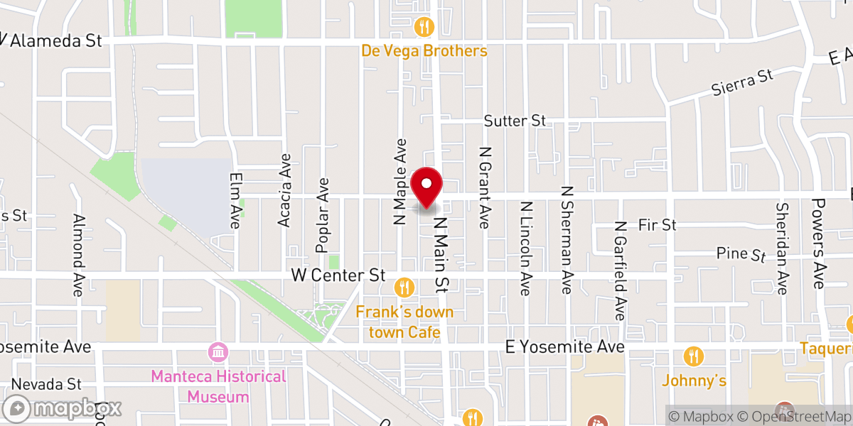 Map showing location of Courts of Praise Community Church
