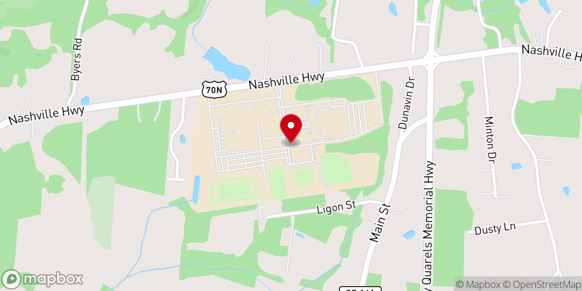Map showing location of Crossroads Community Church