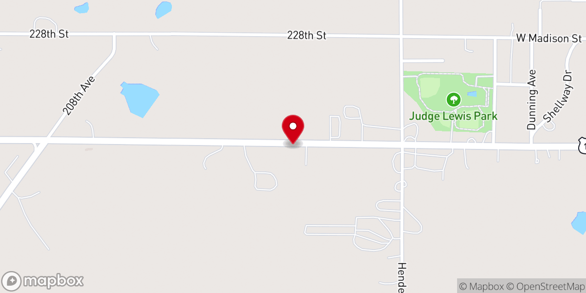 Map showing location of New life family church