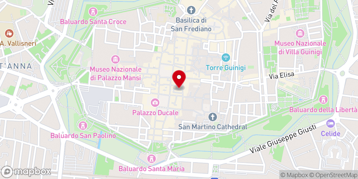 Map showing location of Chiesa di San Giusto