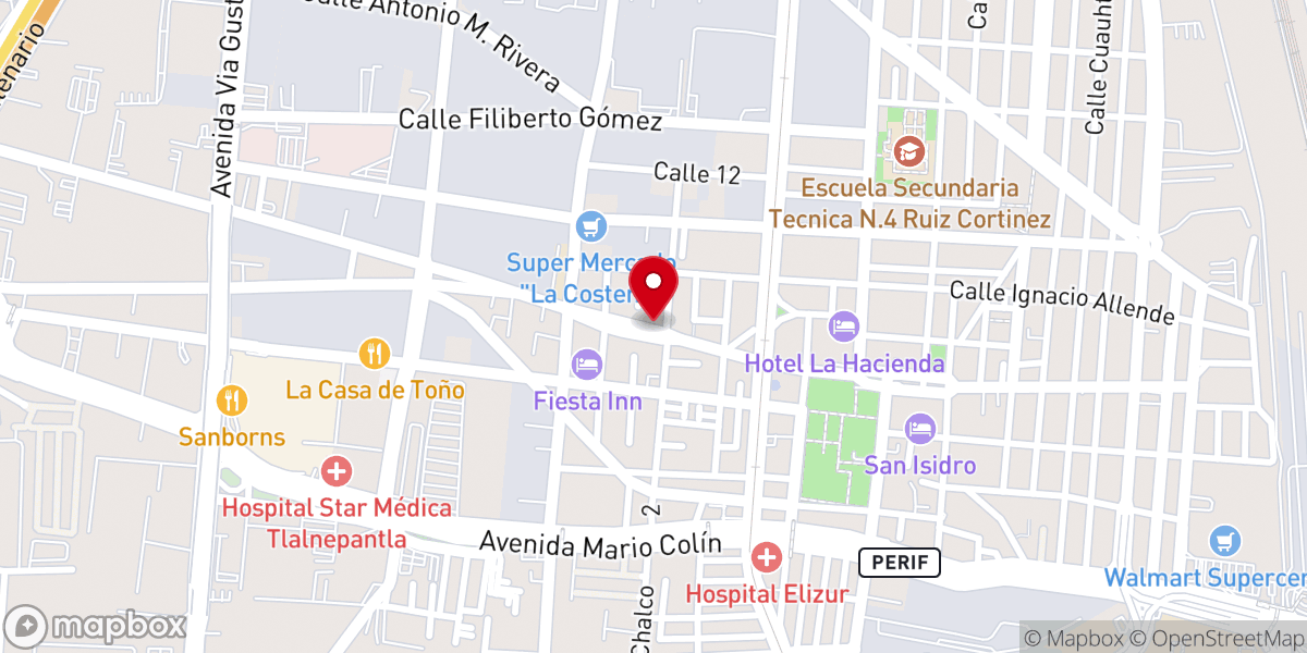 Map showing location of Arquidiócesis de Tlalnepantla