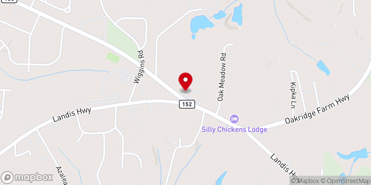 Map showing location of Carrigan Farms