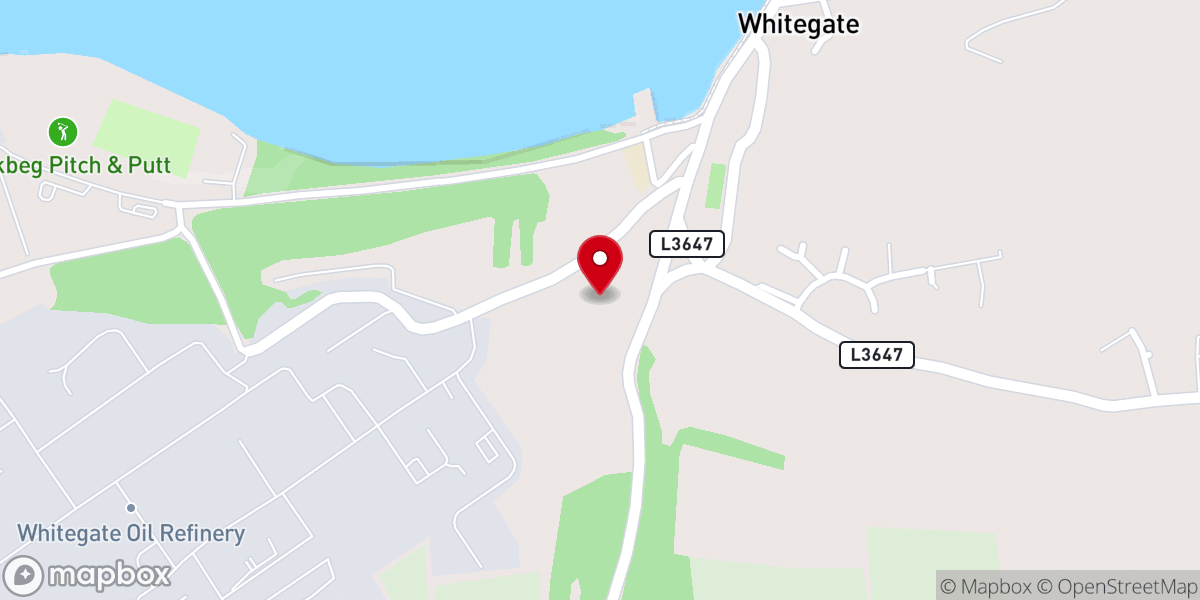 Map showing location of St. Michael & All Angels Church