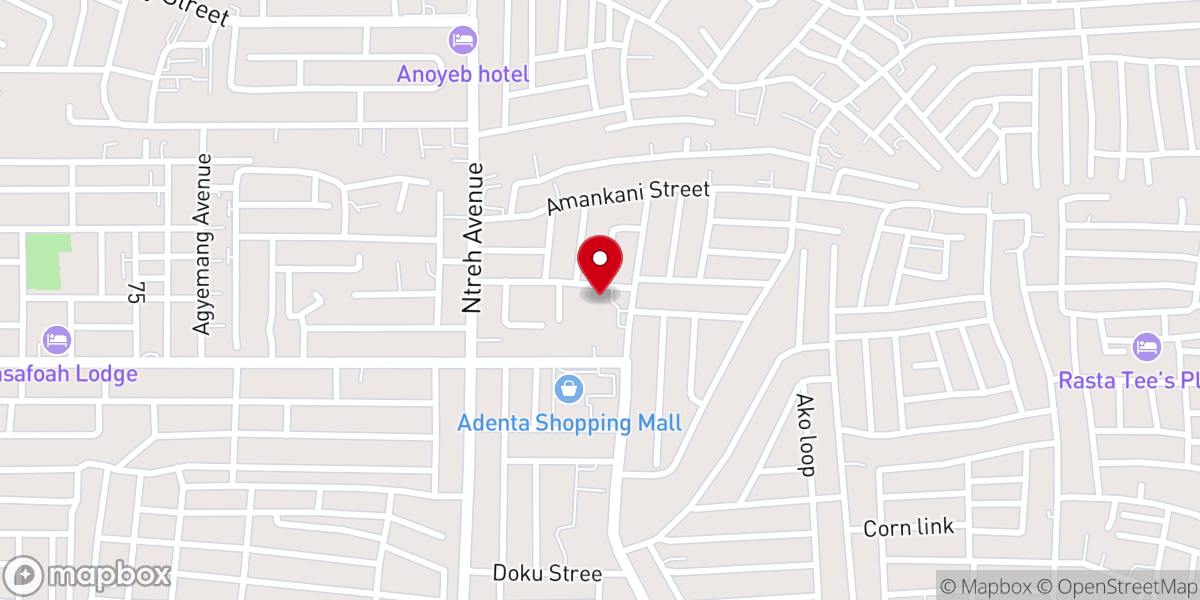 Map showing location of Resurrection Methodist Church, Adenta
