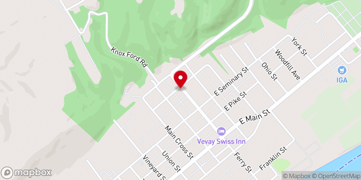 Map showing location of Most Sorrowful Mother of God Church