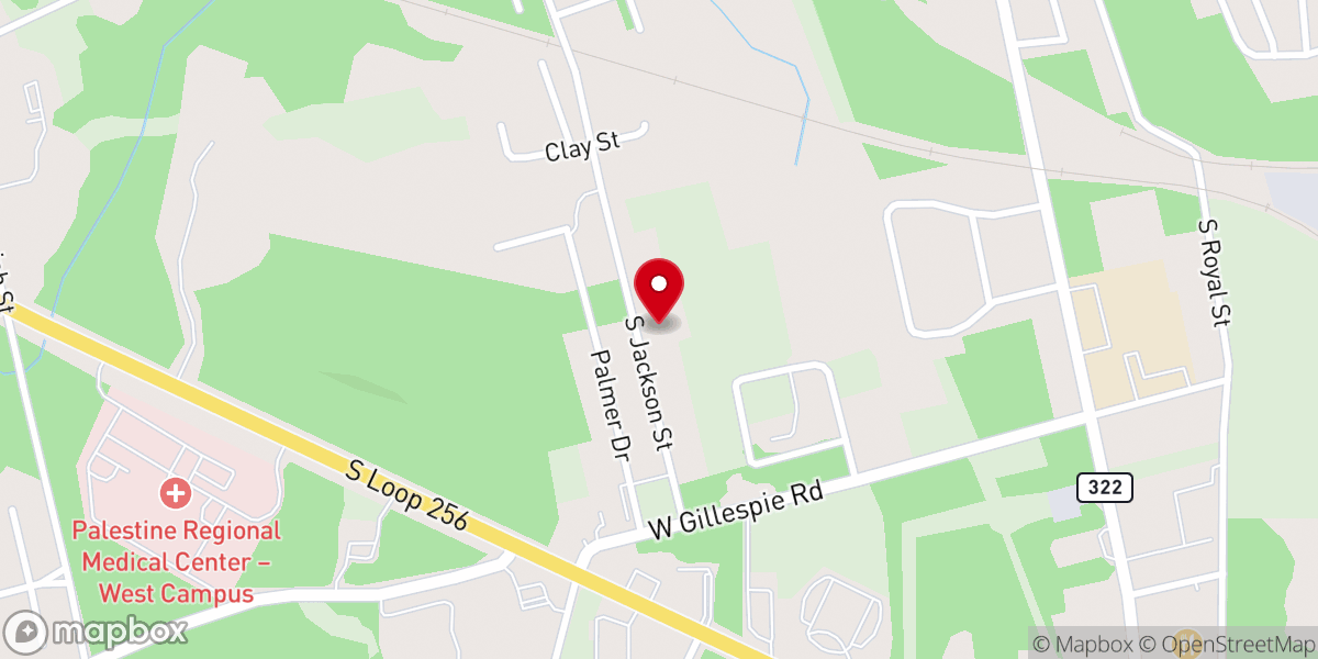 Map showing location of South Jackson Church of Christ