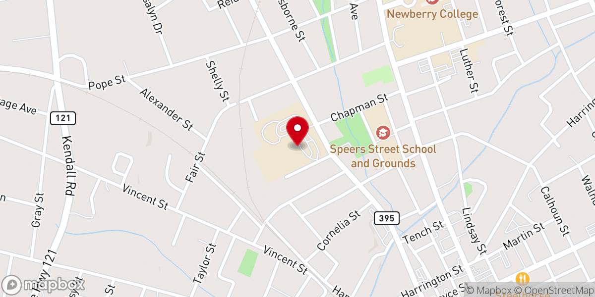Map showing location of RADIUS Church - Newberry