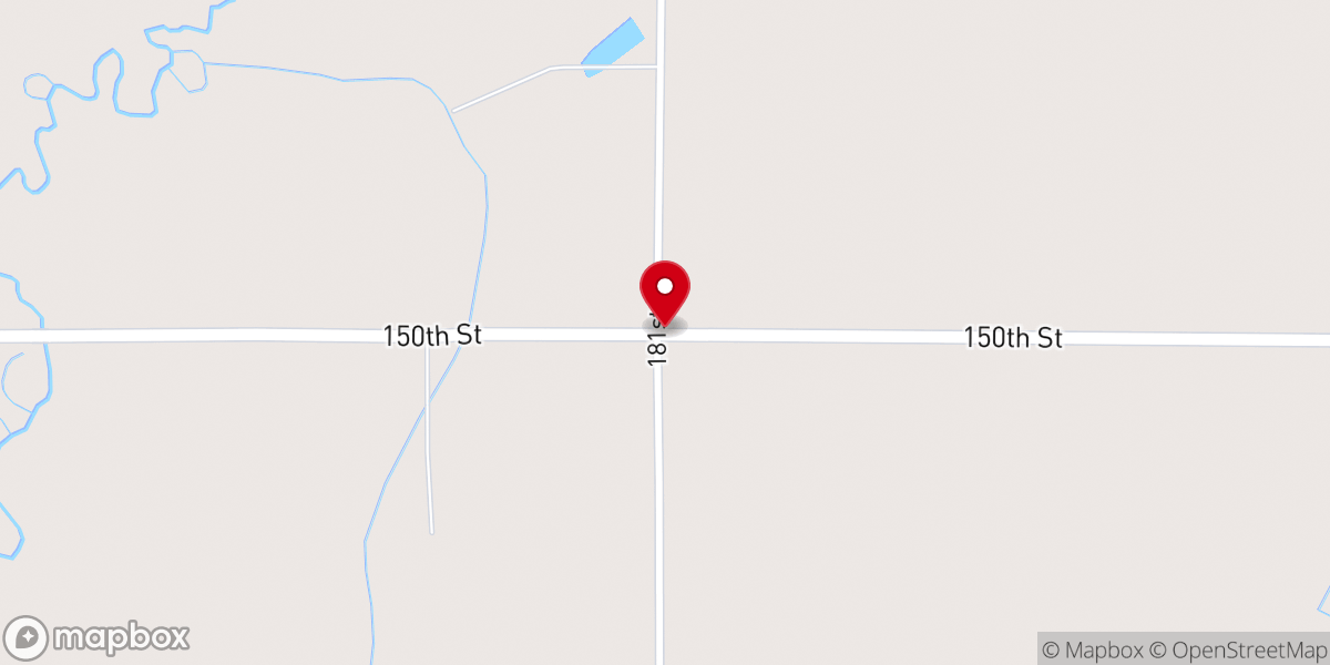 Map showing location of Oak Grove Church