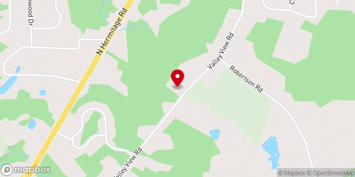 Map showing location of Shepherd of the Valley Church