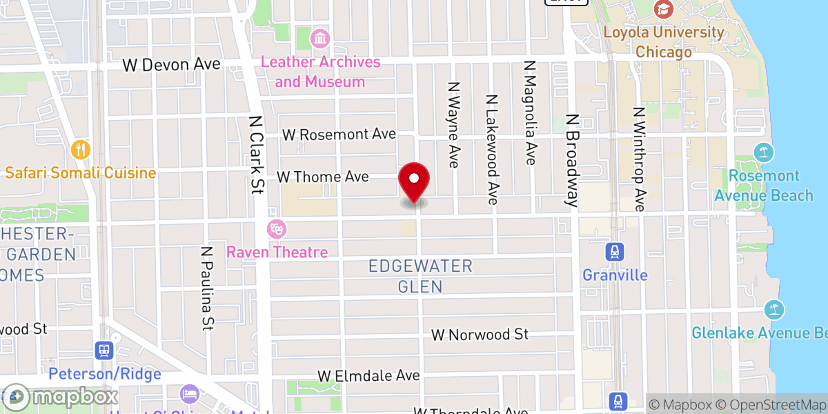 Map showing location of St. Gertrude Catholic Church