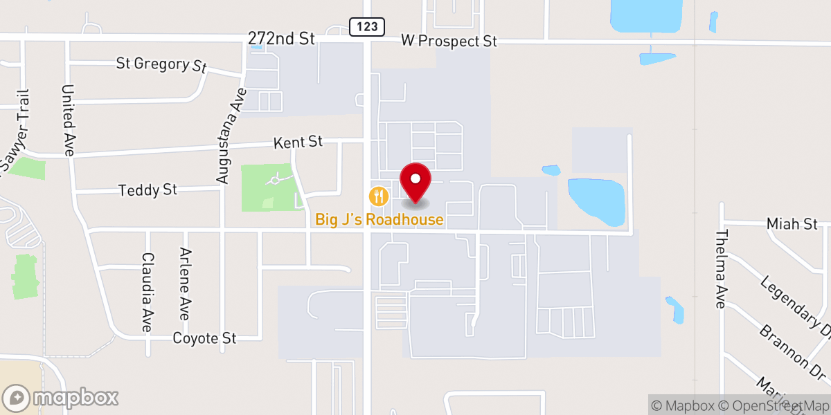 Map showing location of Air Madness Trampoline Park
