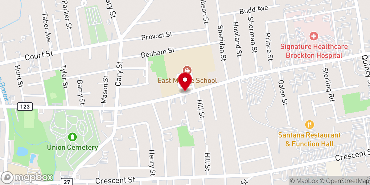 Map showing location of Christ the Rock Congregation