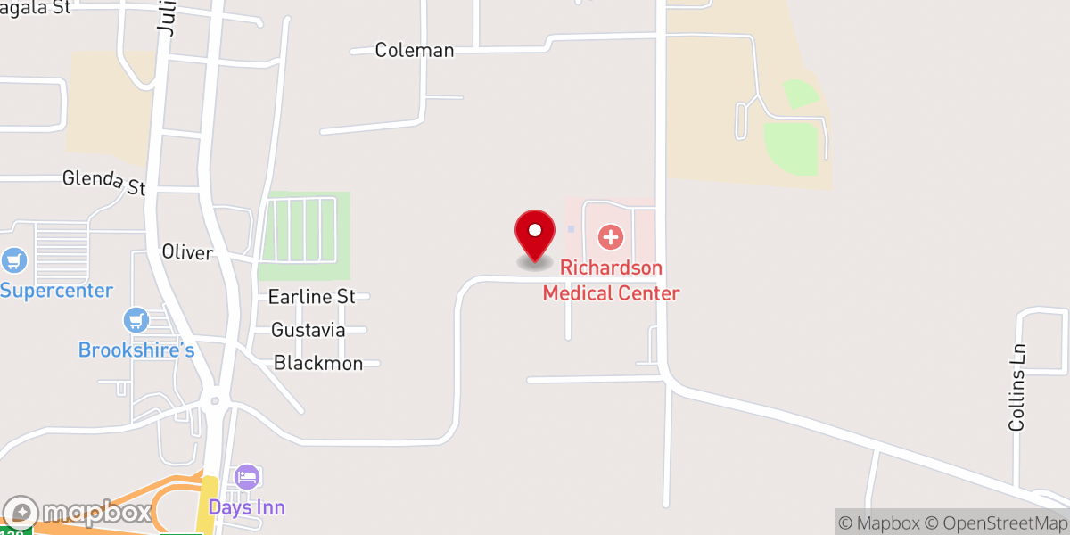 Map showing location of Richland Parish WIA