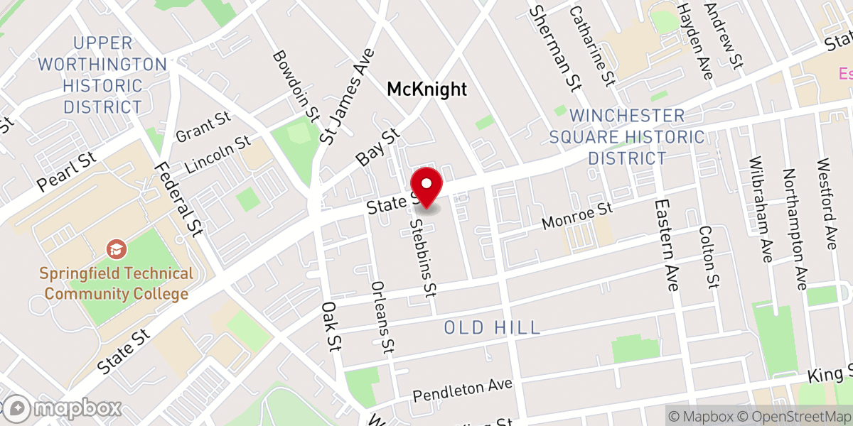 Map showing location of ALDEN BAPTIST CHURCH