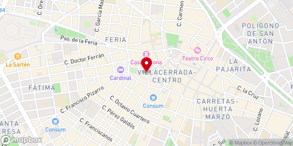 Map showing location of Parroquia católica de nuestra señora de la estrella