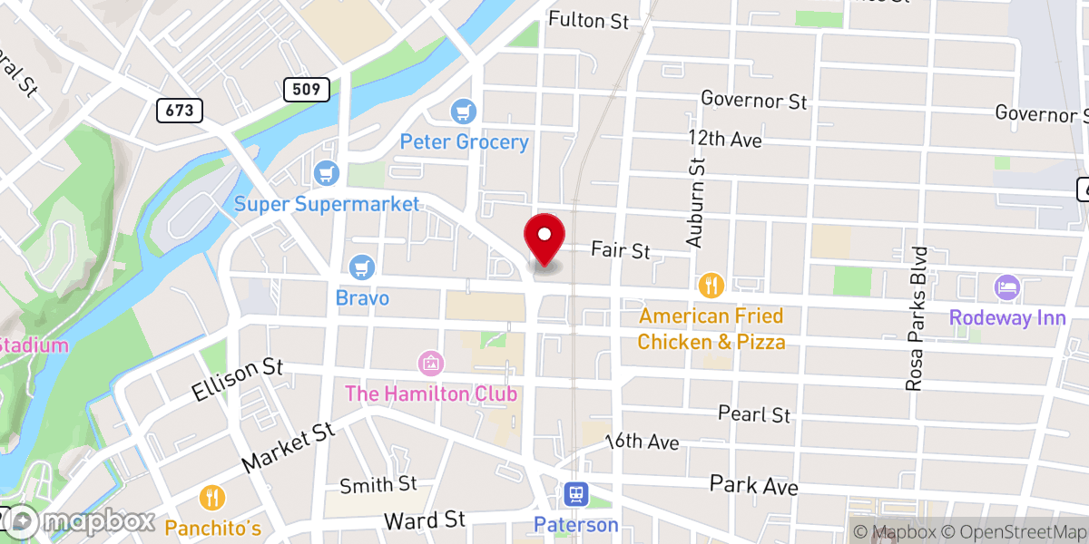 Map showing location of Our Lady of Victories Roman Catholic Church