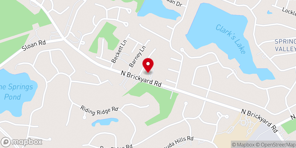 Map showing location of Anchor Baptist Church