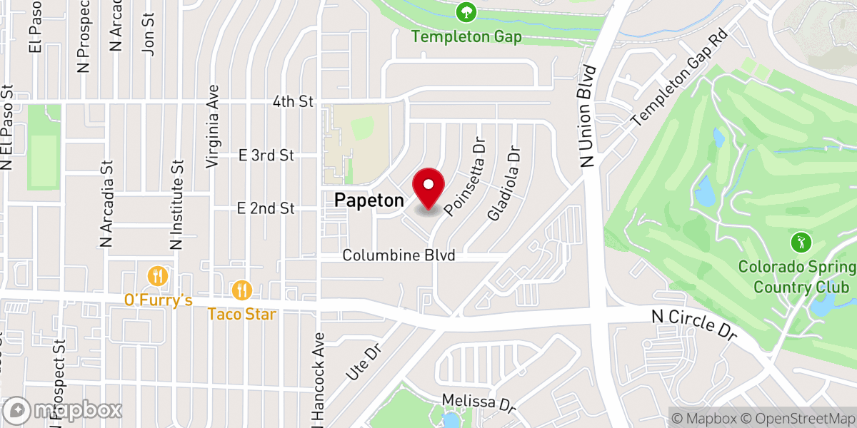 Map showing location of Holy Trinity Catholic Church