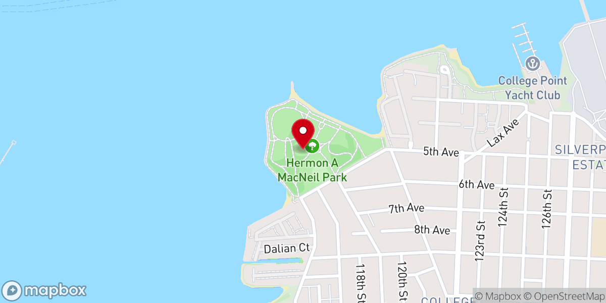 Map showing location of Hermon A. MacNeil Park
