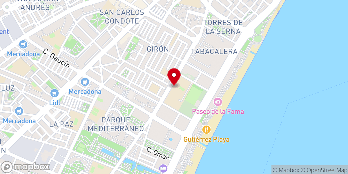 Map showing location of Iglesia Santa María de la Encarnación