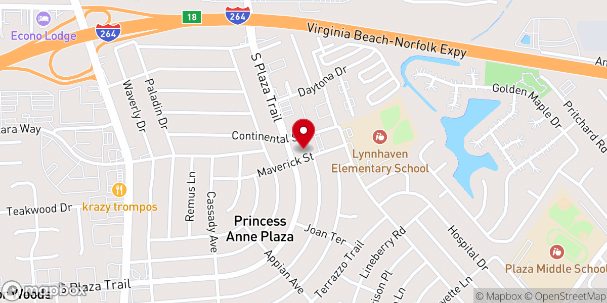 Map showing location of Light of Hope United Methodist Church