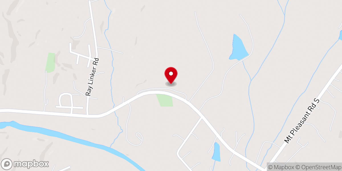 Map showing location of Saint Martin Lutheran Church